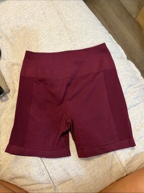 Women’s Burgundy Active Shorts